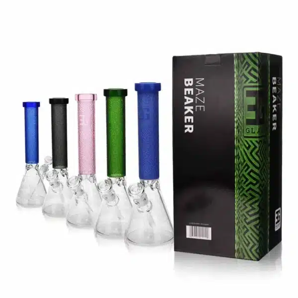 Beaker Bongs Borosilicate Glass EG-08 14inch Maze online Beaker Bongs Borosilicate Glass EG-08 14inch Maze online