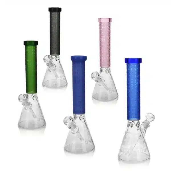 Beaker Bongs EG-02 Symbols Borosilicate Glass 7mm Buy Now