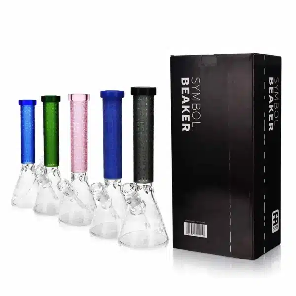 Beaker Bongs EG-02 Symbols Borosilicate Glass 7mm Buy Now