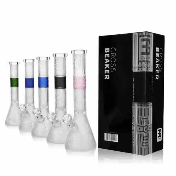 Beaker Bongs EG-03 Cross Borosilicate Glass 7mm Buy Now
