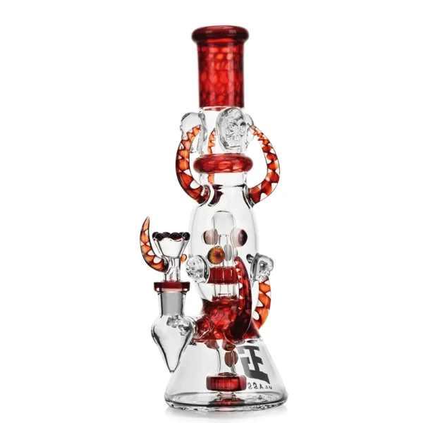 Beaker Bongs Evil Skull Eyes Beaker Pipe 11in Glass Order