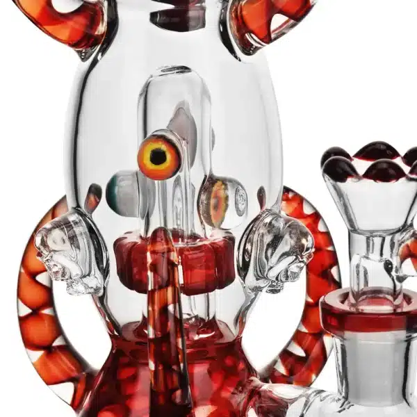 Beaker Bongs Evil Skull Eyes Beaker Pipe 11in Glass Order