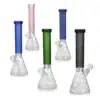 Beaker Bongs Slyme Leaf Borosilicate Glass EG-05 14Inch