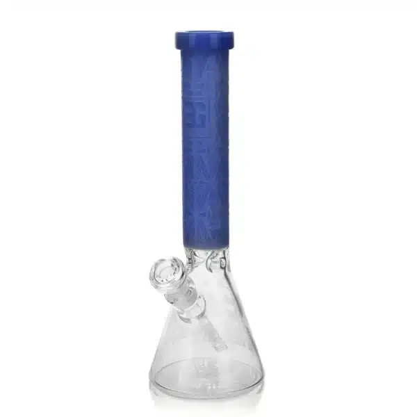 Beaker Bongs Slyme Leaf Borosilicate Glass EG-05 14Inch