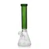 Beaker Bongs Slyme Leaf Borosilicate Glass EG-05 14Inch