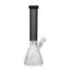 Beaker Bongs Slyme Leaf Borosilicate Glass EG-05 14Inch