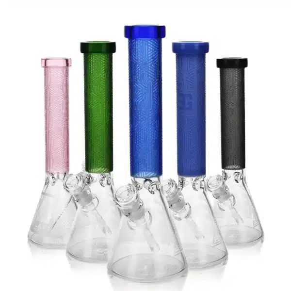 Beaker Bongs Triangle Borosilicate Glass EG-04 14Inch Shop Beaker Bongs Triangle Borosilicate Glass EG-04 14Inch Shop