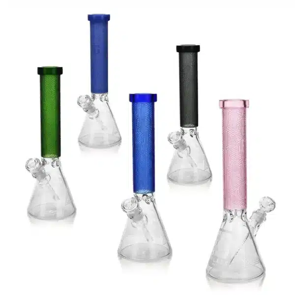Beaker Bongs Triangle Borosilicate Glass EG-04 14Inch Shop Beaker Bongs Triangle Borosilicate Glass EG-04 14Inch Shop