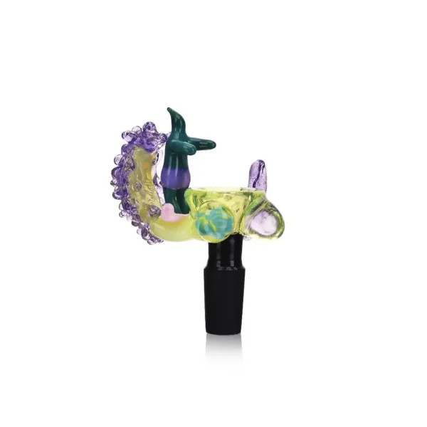 Bong Bowls & Slides Borosilicate EGB46 Surfing Handle Glass 14mm (6) EG Surfing Handle Glass Bong Bowl