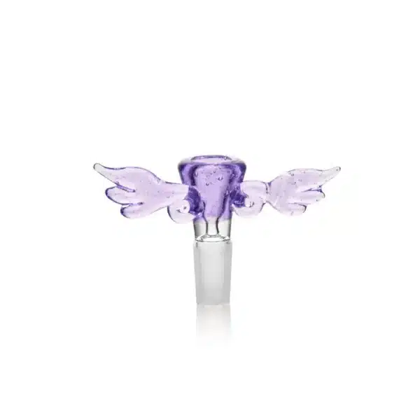 Bong Bowls & Slides Borosilicate Glass EGB48 Angel Wings Glass Bowl Bong Bowls & Slides Borosilicate Glass EGB48 Angel Wings Glass Bowl
