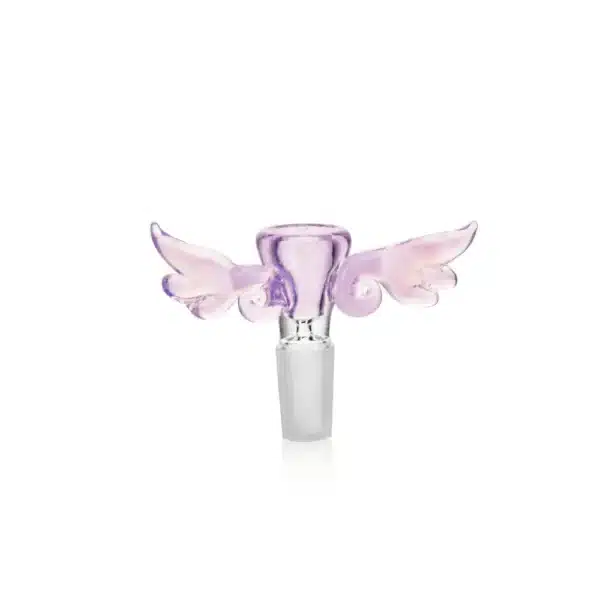 Bong Bowls & Slides Borosilicate Glass EGB48 Angel Wings Glass Bowl Bong Bowls & Slides Borosilicate Glass EGB48 Angel Wings Glass Bowl