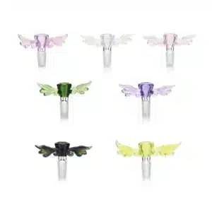 Bong Bowls & Slides Borosilicate Glass EGB48 Angel Wings Glass Bowl Bong Bowls & Slides Borosilicate Glass EGB48 Angel Wings Glass Bowl
