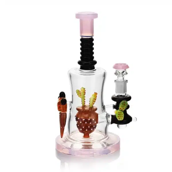 Dab Oil Rigs Borosilicate Glass Solid Cactus Curve Body
