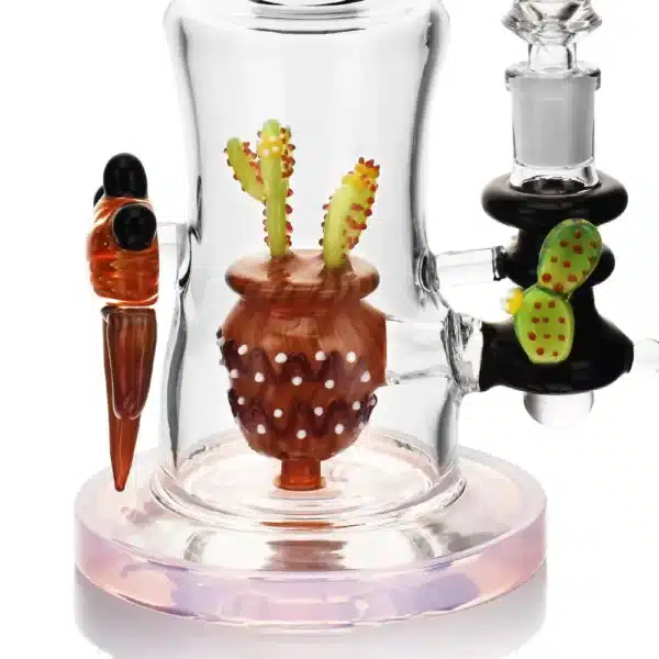 Dab Oil Rigs Borosilicate Glass Solid Cactus Curve Body