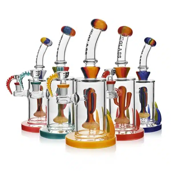 Dab Oil Rigs Cactus Solid Colors Series Borosilicate Glass