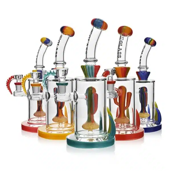 Dab Oil Rigs Cactus Solid Colors Series Borosilicate Glass