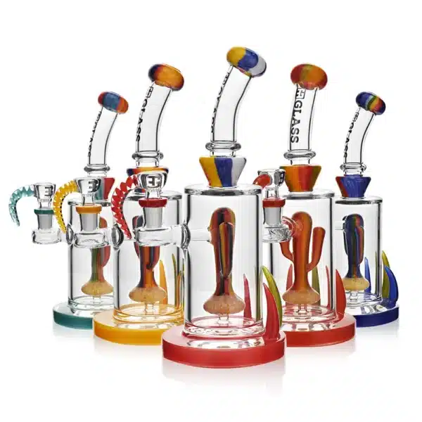 Dab Oil Rigs Cactus Solid Colors Series Borosilicate Glass