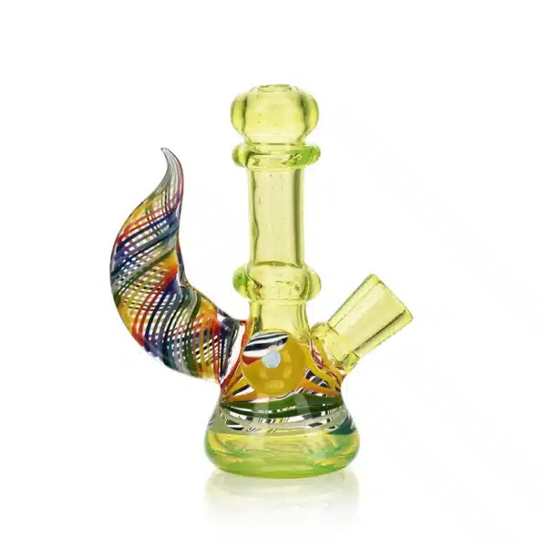 Dab Oil Rigs Colorful Winged One Piece Borosilicate Glass Dab Oil Rigs Colorful Winged One Piece Borosilicate Glass