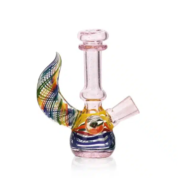 Dab Oil Rigs Colorful Winged One Piece Borosilicate Glassass (4) Dab Oil Rigs Colorful Winged One Piece Borosilicate Glass