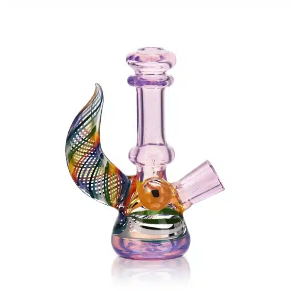 Dab Oil Rigs Colorful Winged One Piece Borosilicate GlassBorosilicate Glass (5) Dab Oil Rigs Colorful Winged One Piece Borosilicate Glass