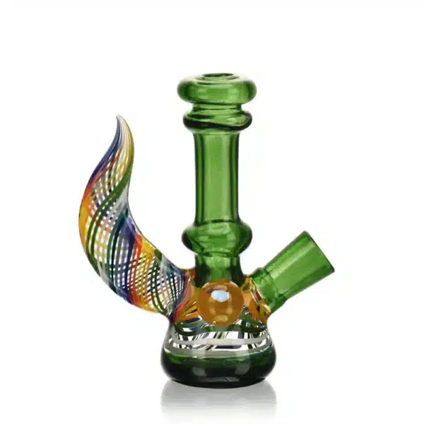 Dab Oil Rigs Colorful Winged One Piece Borosilicate Glass Dab Oil Rigs Colorful Winged One Piece Borosilicate Glass