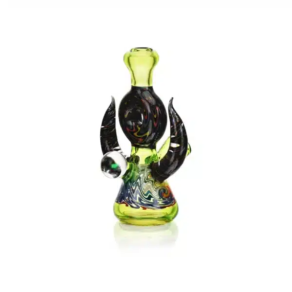 Dab Oil Rigs EG-84 4.1Inch Double Horned One Piece Mini Deal Dab Oil Rigs EG-84 4.1Inch Double Horned One Piece Mini Deal