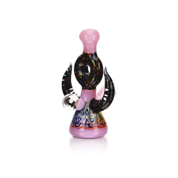 Dab Oil Rigs EG-84 4.1Inch Double Horned One Piece Mini Deal Dab Oil Rigs EG-84 4.1Inch Double Horned One Piece Mini Deal