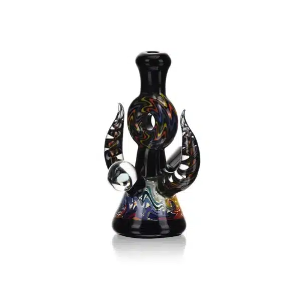 Dab Oil Rigs EG-84 4.1Inch Double Horned One Piece Mini Deal Dab Oil Rigs EG-84 4.1Inch Double Horned One Piece Mini Deal