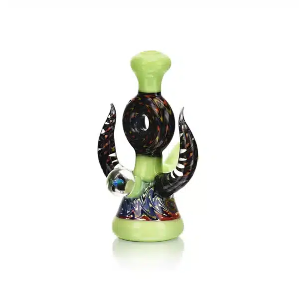 Dab Oil Rigs EG-84 4.1Inch Double Horned One Piece Mini Deali Deal (6) Dab Oil Rigs EG-84 4.1Inch Double Horned One Piece Mini Deal