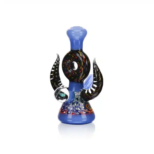 Dab Oil Rigs EG-84 4.1Inch Double Horned One Piece Mini Dealal (7) Dab Oil Rigs EG-84 4.1Inch Double Horned One Piece Mini Deal