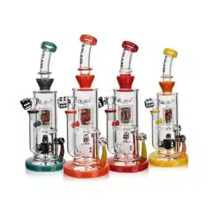 Dab Oil Rigs EG-88 Spinning Poker Face Dab Rig Glass Store