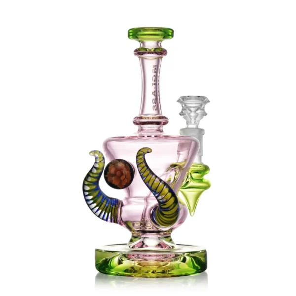 Dab Oil Rigs Horned Heirloom Recycler Glass Water Pipe Sale (12) Horned Heirloom Recycler Glass Water Pipe