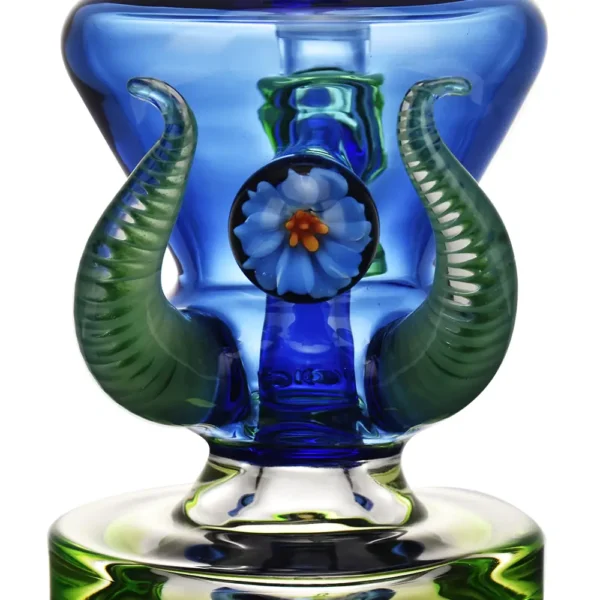 Dab Oil Rigs Horned Heirloom Recycler Glass Water Pipe Sale (13) Horned Heirloom Recycler Glass Water Pipe