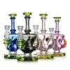 Dab Oil Rigs Horned Heirloom Recycler Glass Water Pipe Sale Dab Oil Rigs Horned Heirloom Recycler Glass Water Pipe Sale
