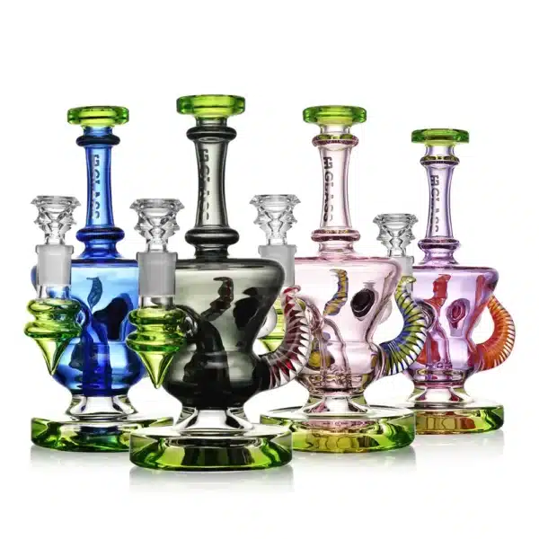 Dab Oil Rigs Horned Heirloom Recycler Glass Water Pipe Sale Dab Oil Rigs Horned Heirloom Recycler Glass Water Pipe Sale