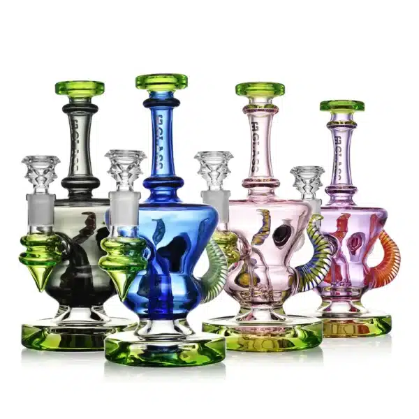 Dab Oil Rigs Horned Heirloom Recycler Glass Water Pipe Sale Dab Oil Rigs Horned Heirloom Recycler Glass Water Pipe Sale