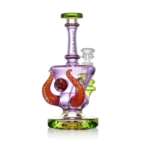 Dab Oil Rigs Horned Heirloom Recycler Glass Water Pipe Sale (6) Horned Heirloom Recycler Glass Water Pipe