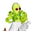 Dab Oil Rigs Mini Octopus Head 5.3 in Borosilicate Glass Top
