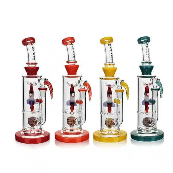 Dab Oil Rigs Spinning Spaceship Borosilicate Glass EG-89 Get
