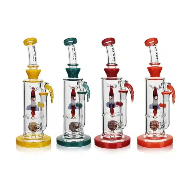 Dab Oil Rigs Spinning Spaceship Borosilicate Glass EG-89 Get