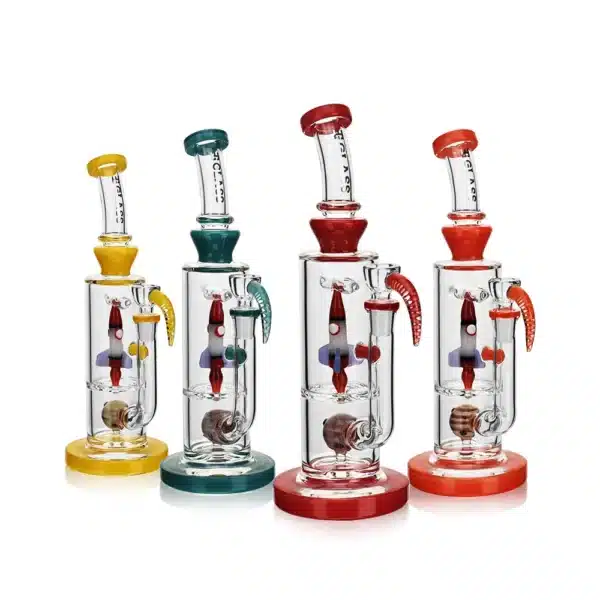 Dab Oil Rigs Spinning Spaceship Borosilicate Glass EG-89 Get