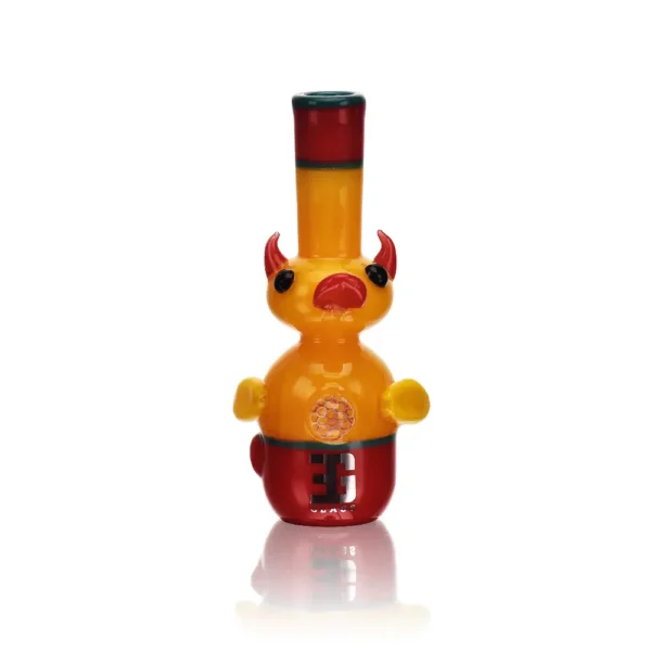 Glass Hand Pipe Fancy Yellow Duck Borosilicate EGH26 5in Glass Hand Pipe Fancy Yellow Duck Borosilicate EGH26 5in