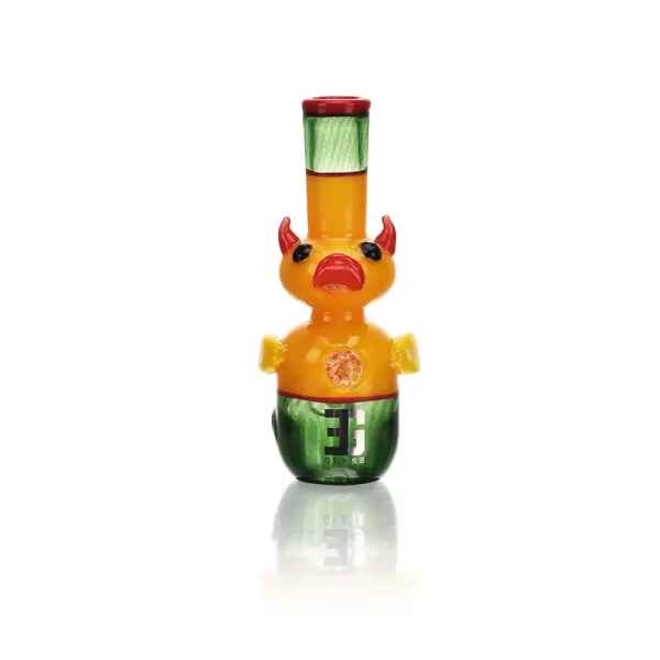 Glass Hand Pipe Fancy Yellow Duck Borosilicate EGH26 5in Glass Hand Pipe Fancy Yellow Duck Borosilicate EGH26 5in