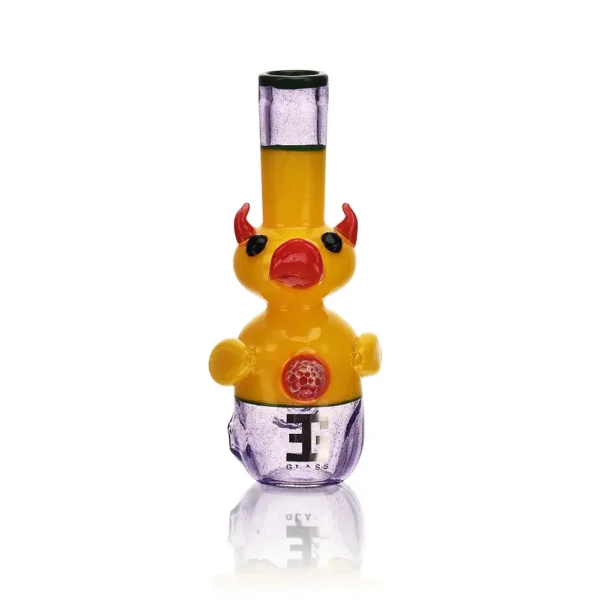 Glass Hand Pipe Fancy Yellow Duck Borosilicate EGH26 5in Glass Hand Pipe Fancy Yellow Duck Borosilicate EGH26 5in