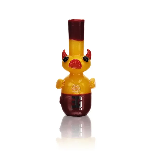 Glass Hand Pipe Fancy Yellow Duck Borosilicate EGH26 5in Glass Hand Pipe Fancy Yellow Duck Borosilicate EGH26 5in