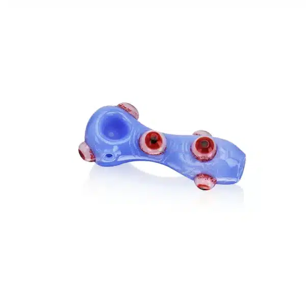 Glass Hand Pipe Red Eyeballs Solid Borosilicate Glass EGH34 Glass Hand Pipe Red Eyeballs Solid Borosilicate Glass EGH34