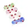 Glass Hand Pipe Red Eyeballs Solid Borosilicate Glass EGH34 Glass Hand Pipe Red Eyeballs Solid Borosilicate Glass EGH34