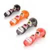 Glass Hand Pipes Double Monster Eyeballs Borosilicate 4.5in Glass Hand Pipes Double Monster Eyeballs Borosilicate 4.5in