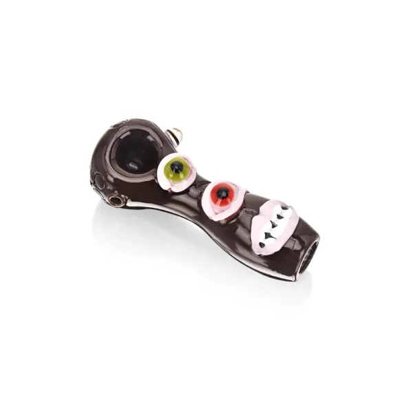 Glass Hand Pipes Double Monster Eyeballs Borosilicate 4.5in Glass Hand Pipes Double Monster Eyeballs Borosilicate 4.5in
