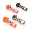 Glass Hand Pipes Double Monster Eyeballs Borosilicate 4.5in Glass Hand Pipes Double Monster Eyeballs Borosilicate 4.5in